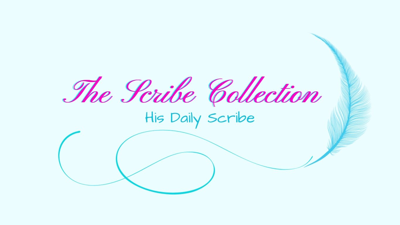 The Scribe Collection - a scribes feather quill pen with a line mark drawn under the heading words