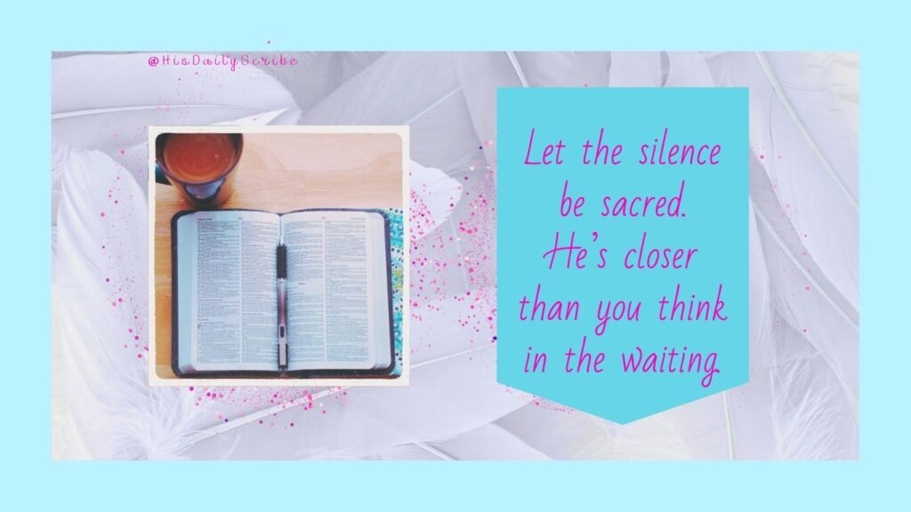 Planted With Purpose: Rooting Your Identity in Christ Before You Rise 6 Open Bible with coffee cup, set on table with soft feathers in background.