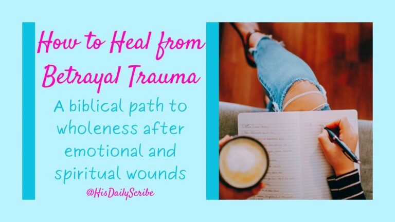 • ALT Text: How to heal from betrayal trauma after divorce – woman journaling with coffee