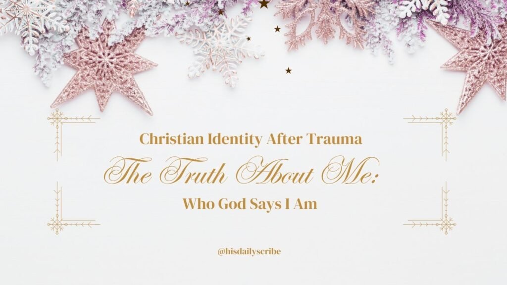 Victorian stars and lace snowflakes with glitter. The truth about me: Who God says I am
