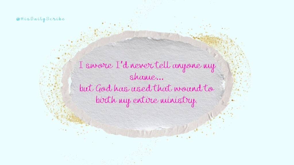 Torn page with glitter accents