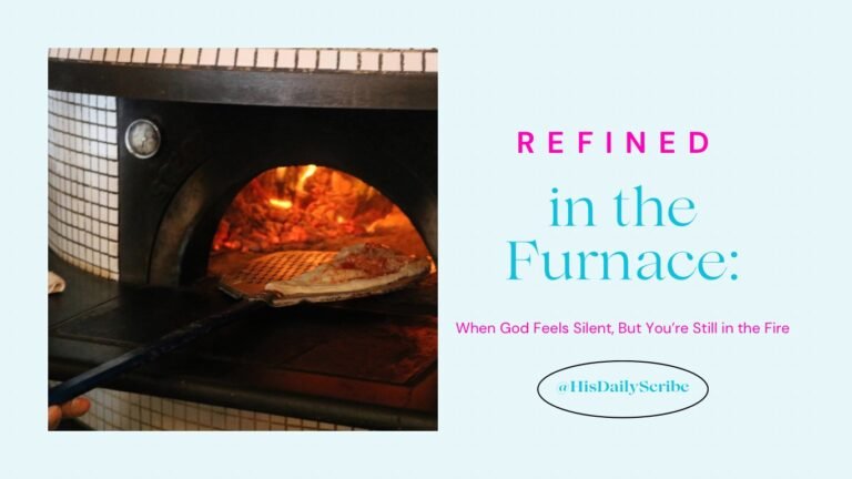 A furnace burning hot. Refined in the furnace.